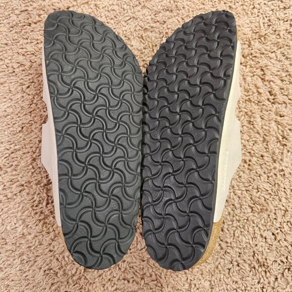 Birkenstock Arizona Sandals Womens 10 EU41 Pull Up Stone Leather 1003154 w Box - Picture 7 of 10